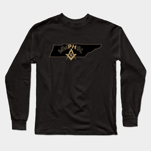 MWPHGLTN - Black & Gold Long Sleeve T-Shirt by Brova1986